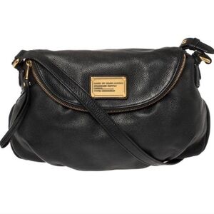 Marc by Marc Jacobs Natasha Black Leather Crossbody Bag